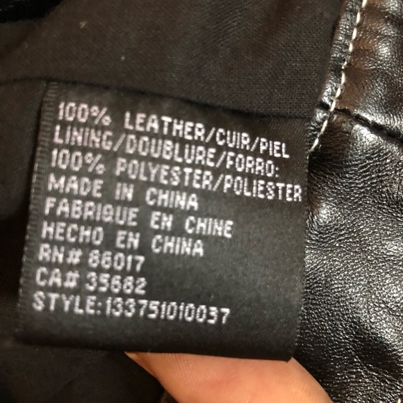 Super cute 100% Leather jacket by Bebe, Medium. - Picture 6 of 11